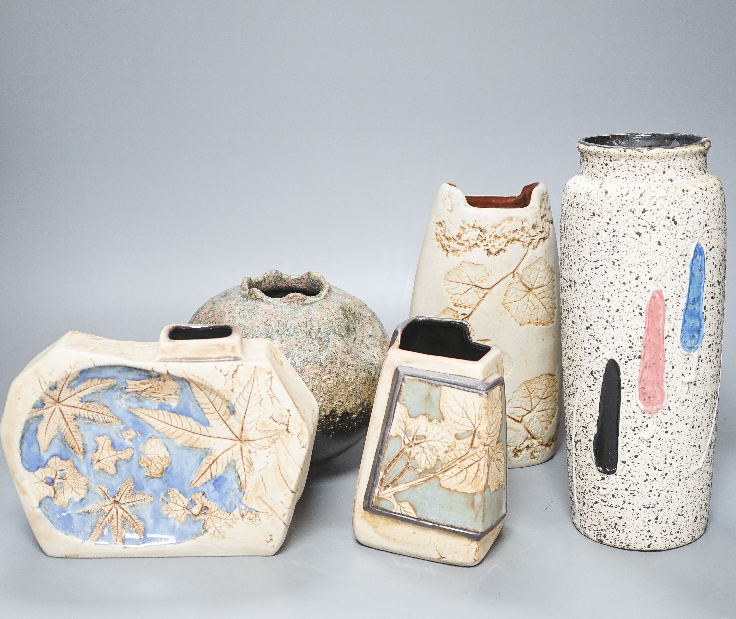 5 pieces of Malaysian studio pottery